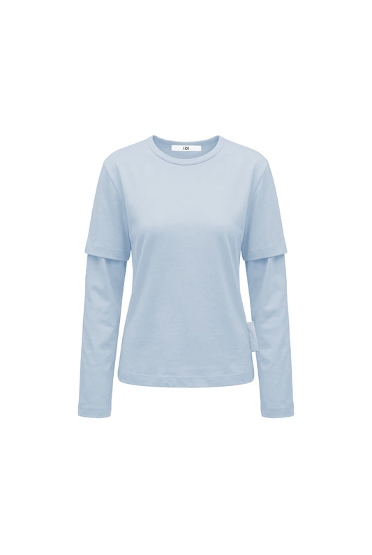 Baby Blue Layered Tee