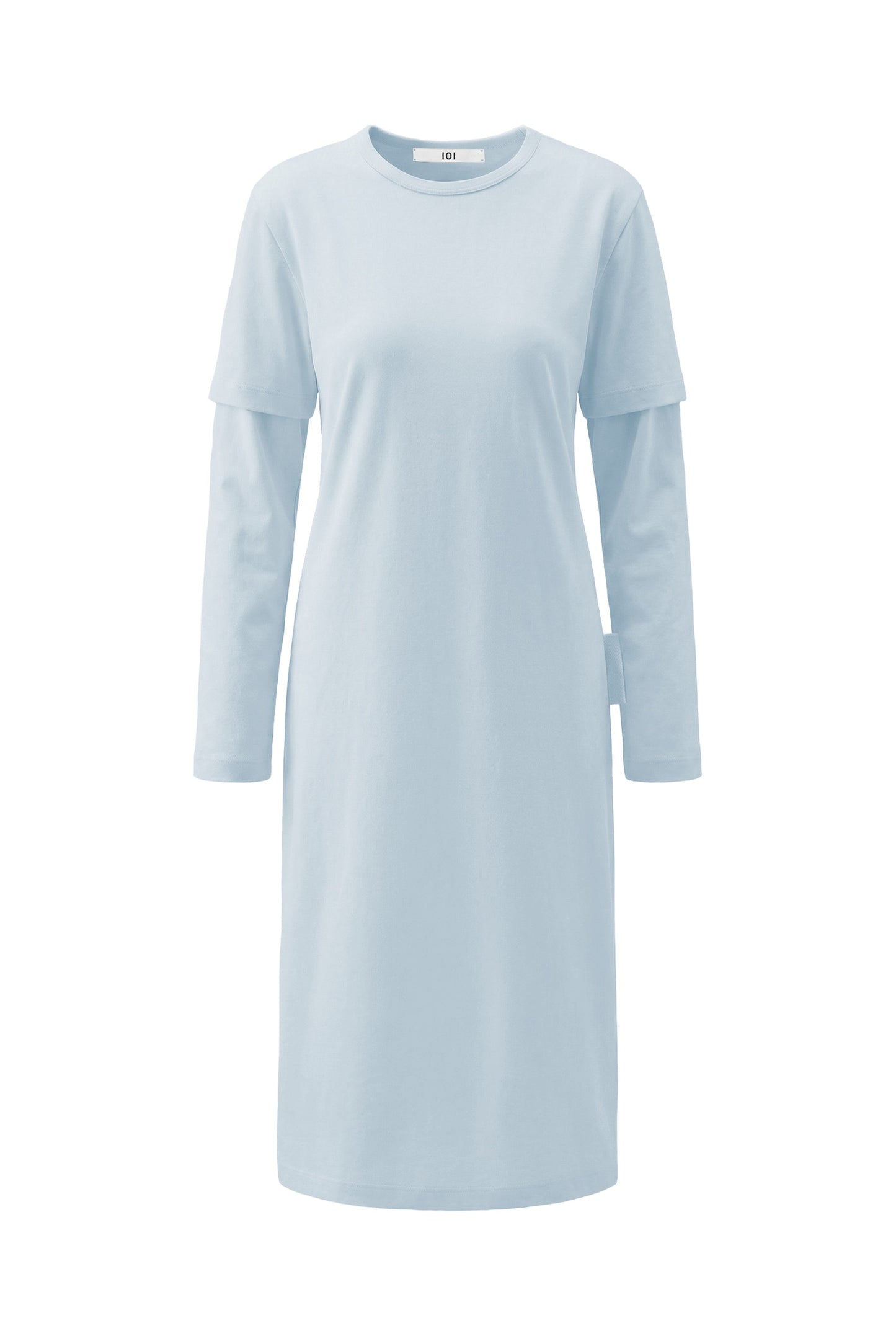 Baby Blue Layered Tee Dress