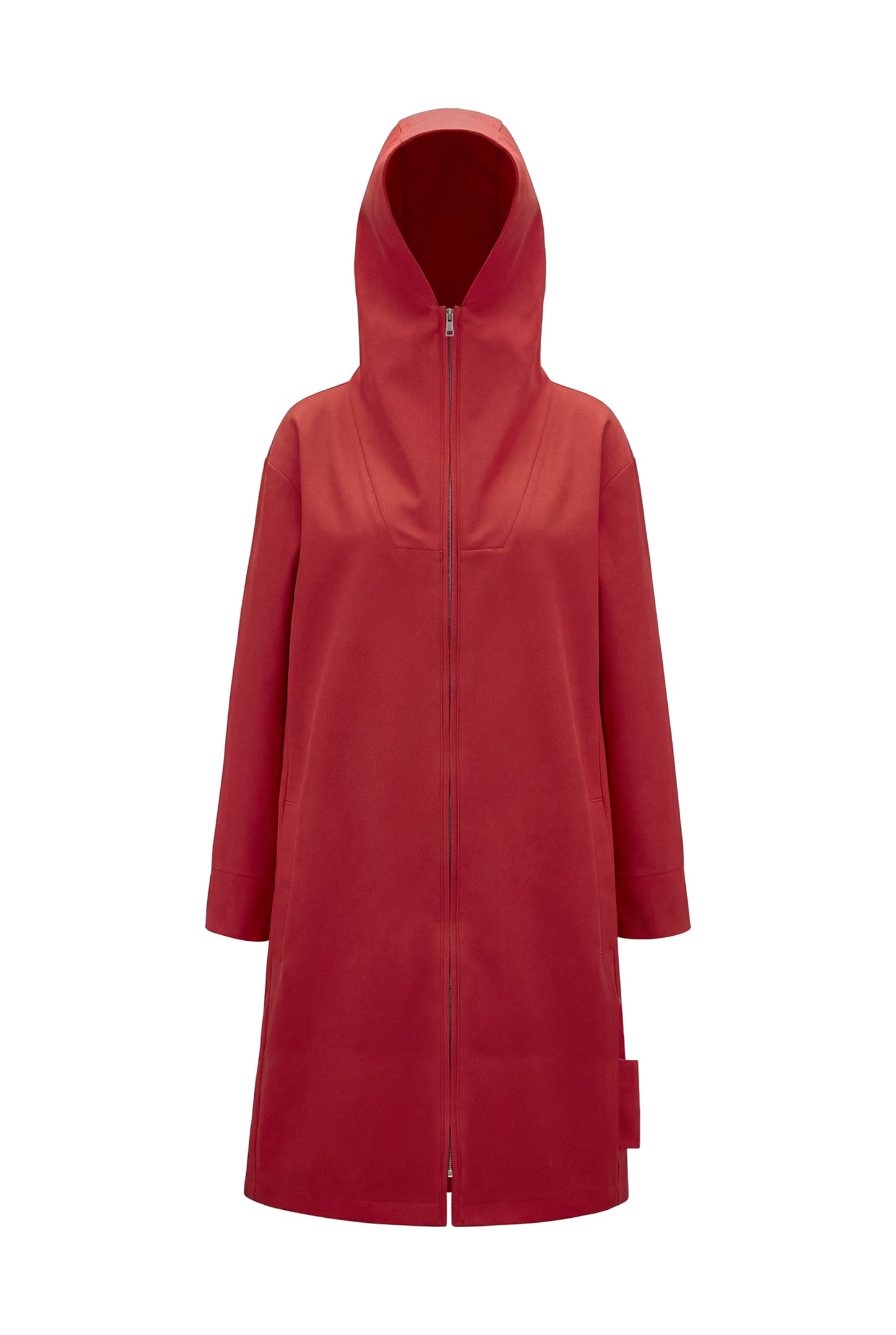 Red Long Hooded Jacket
