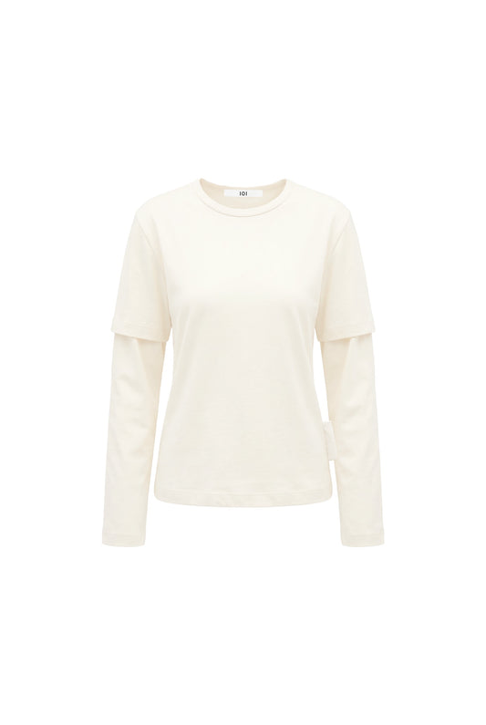 Ivory Layered Tee