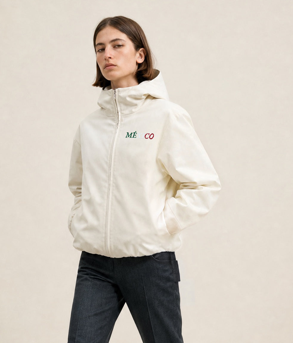 MÉXICO Ivory Hooded Jacket