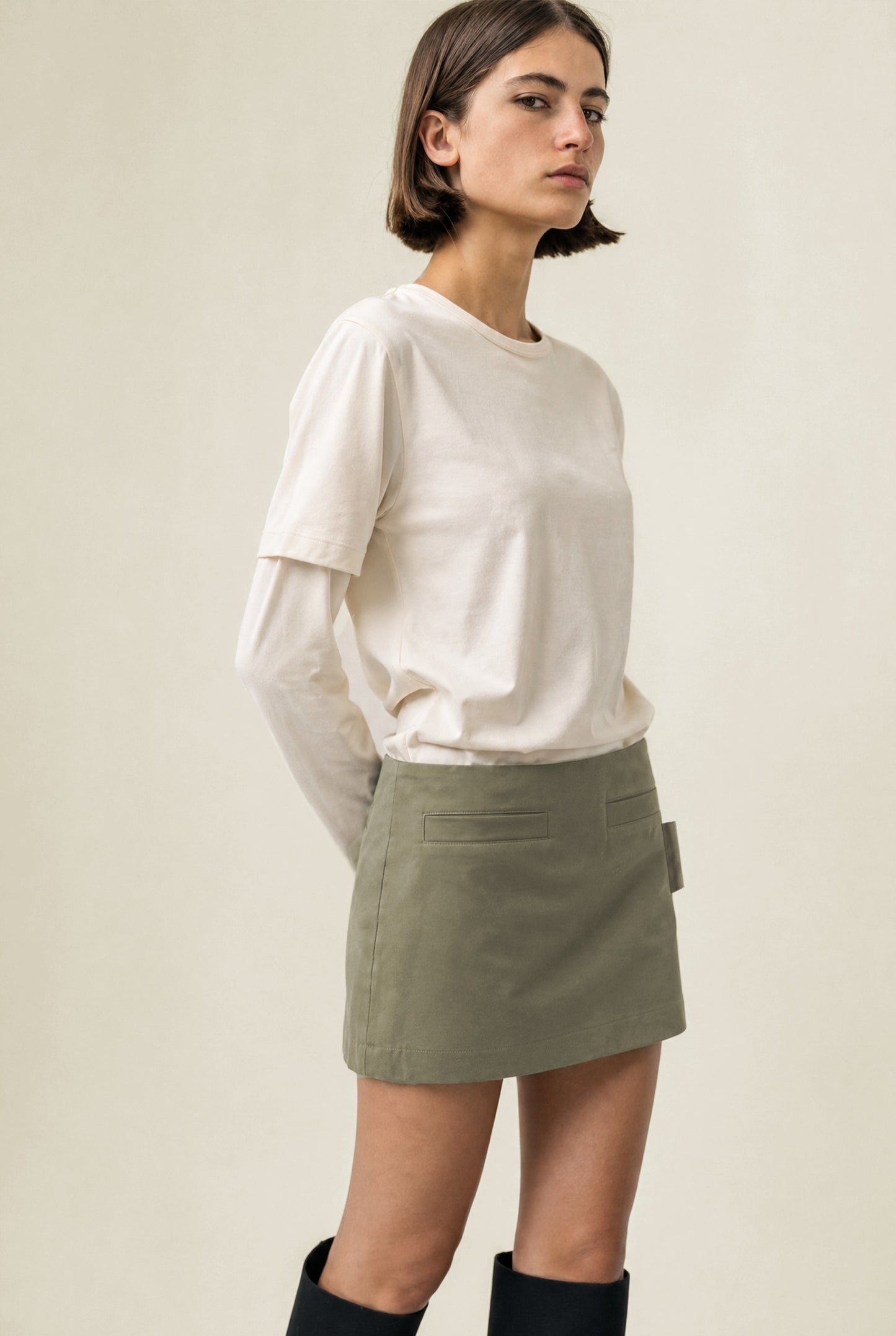 Ivory Layered Tee