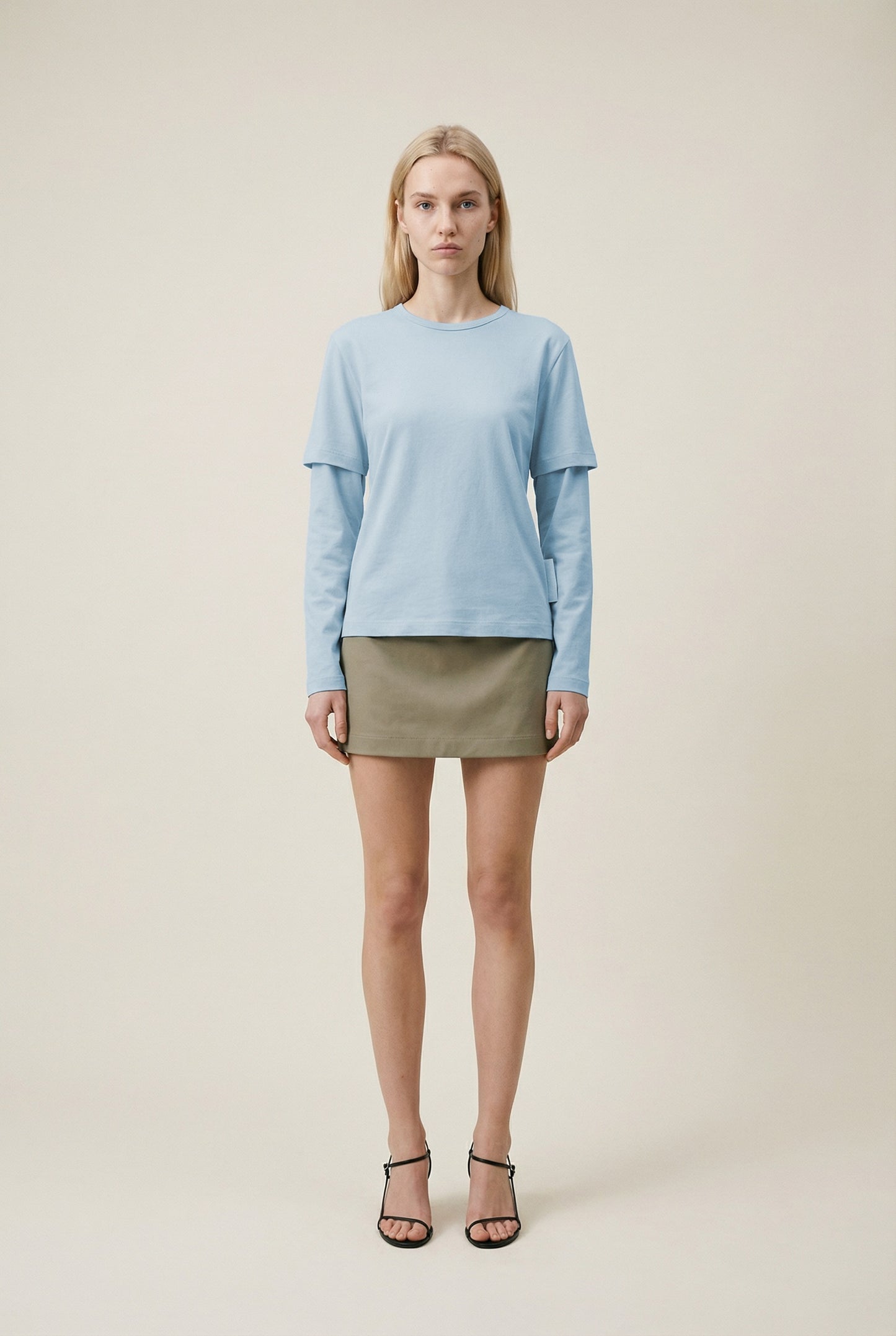 Baby Blue Layered Tee