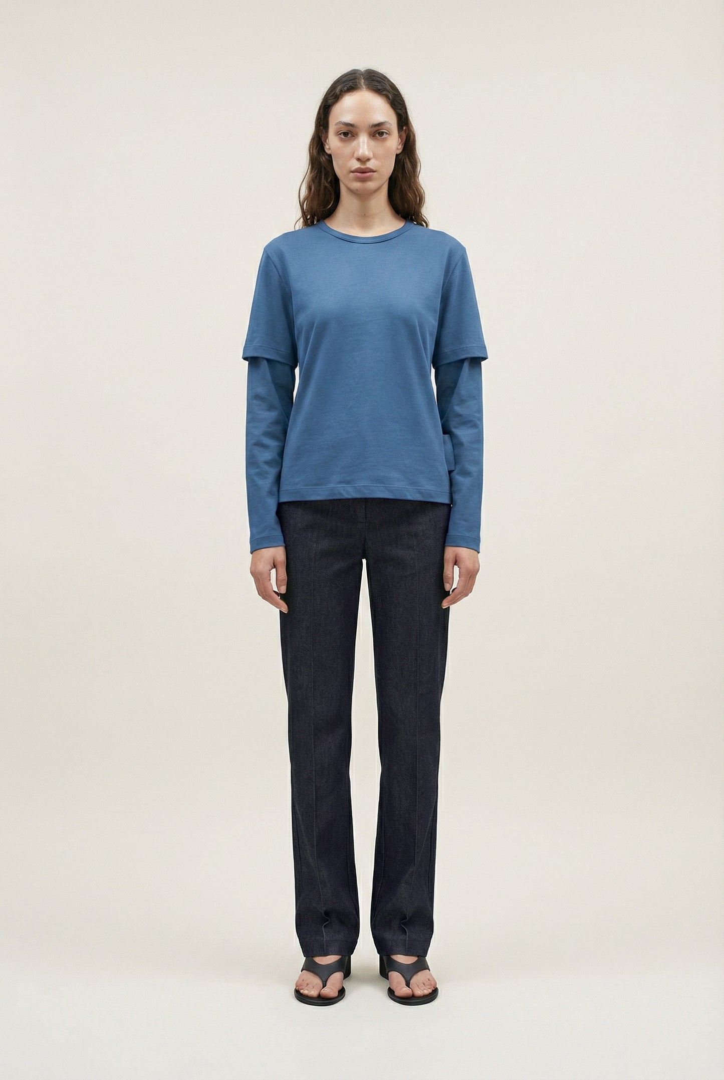 Deep Blue Layered Tee
