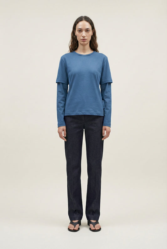 Deep Blue Layered Tee