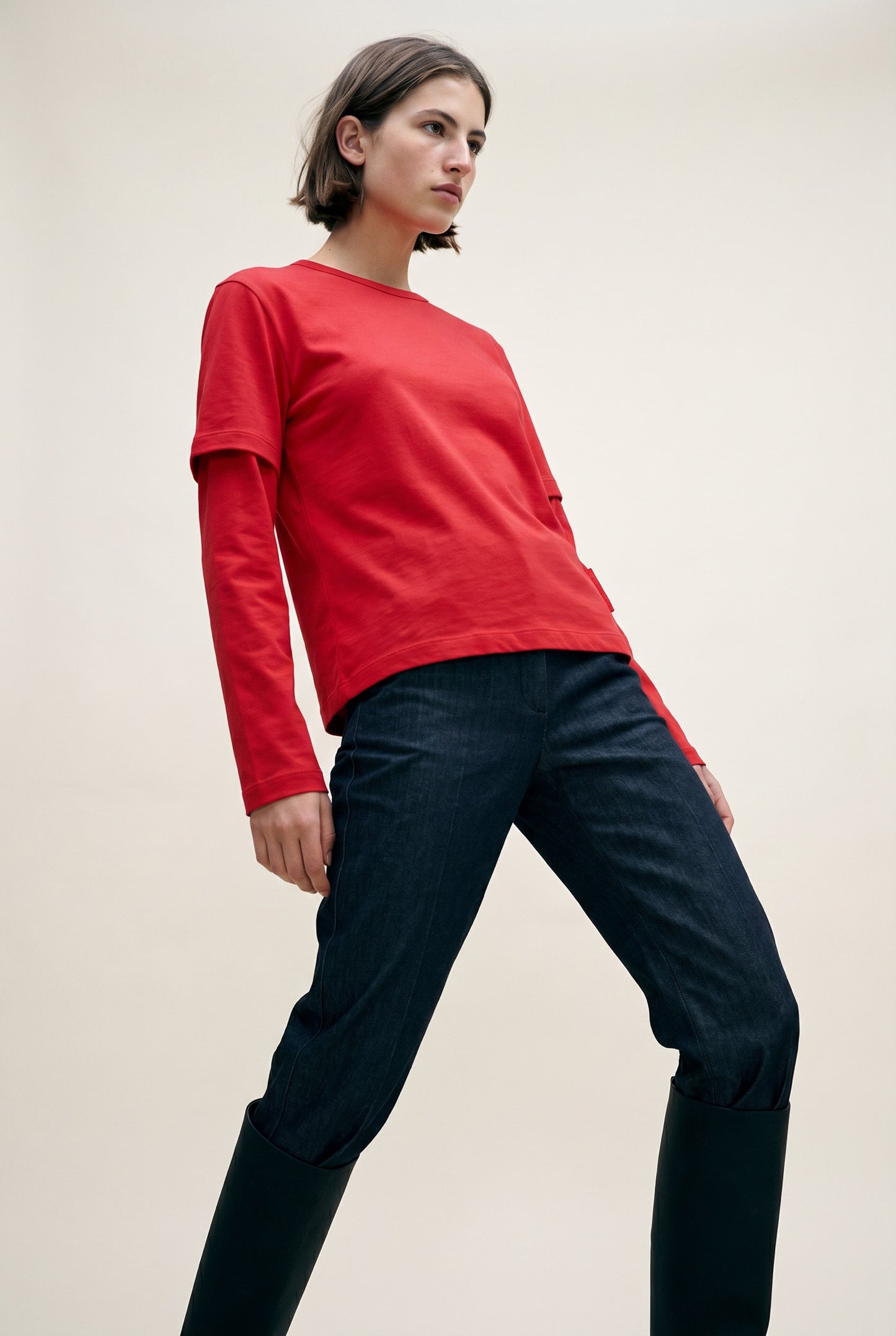 Red Layered Tee