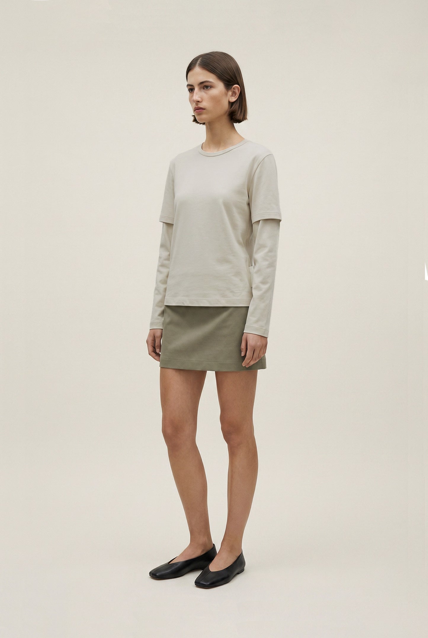 Light Sage Layered Tee
