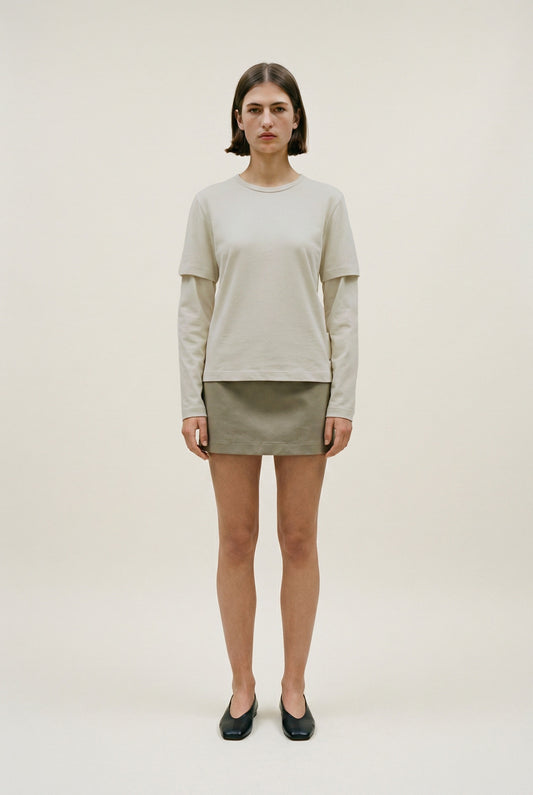 Light Sage Layered Tee